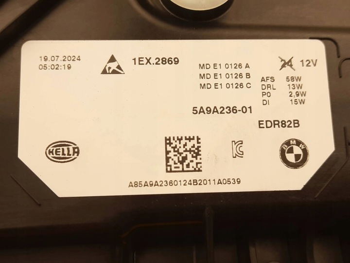 BMW X1 U11 ENSEMBLE PHARE DROITE GAUCHE AVANT COMPLET LED