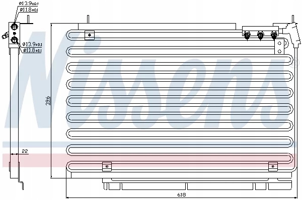 RADIATEUR POUR KLIMAT.VOLVO 940 2.4TD -94 photo 2 - milautoparts-fr.ukrlive.com