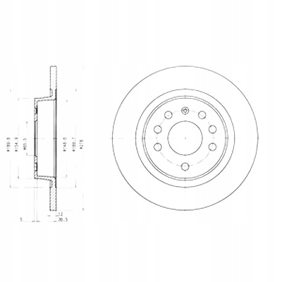 DRIVE+ DISCOS DE FRENADO 2SZT. PARTE TRASERA SAAB 9-3X 2.0B 11-1 5 PELNA 