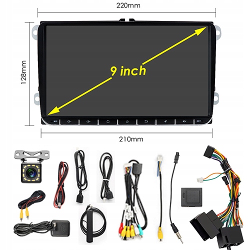 RADIO 2DIN ANDROID 11 VW PASSAT B6 B7 GOLF SKODA 