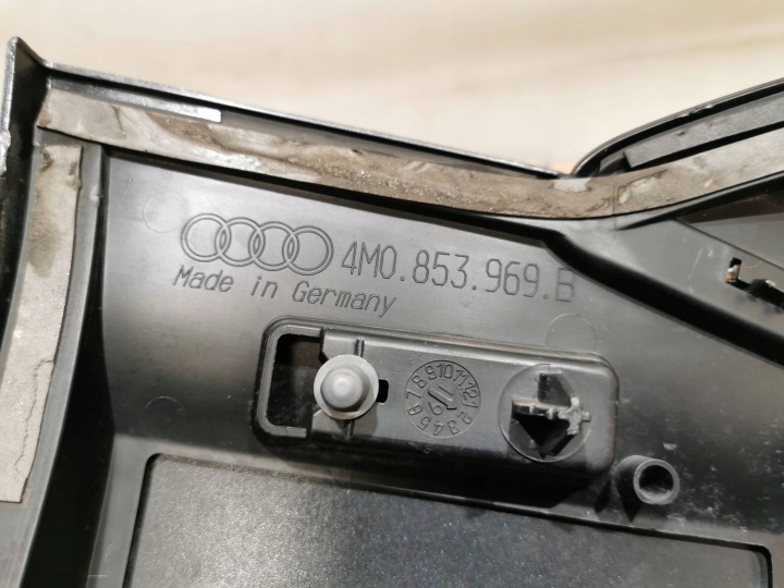 AUDI Q7 II 4M0 LIFT 19- MOULURE PORTES GAUCHE ARRIÈRE QUATTRO 4M0853969B