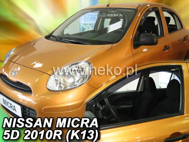 DEFLECTORES NISSAN MICRA K-13 5D. 2010-2017R. PRZODY 