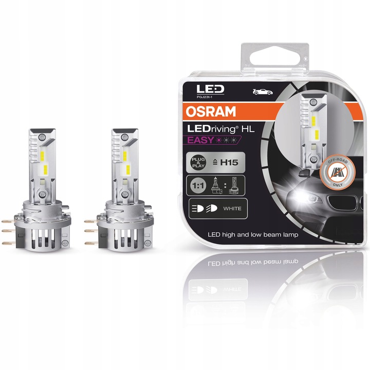 OSRAM LUCES DE AUTOMÓVIL DIODO LUMINOSO LED H15 6000K EASY 