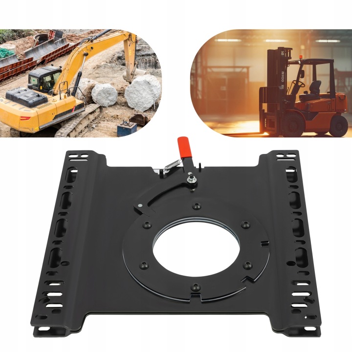 SUPPORT SIÈGES LATÉRAL CONDUCTEUR RV OBROT À 360° SIÈGE DE ROTATION FIXATION CARROSSERIE PLAQUE T5T6