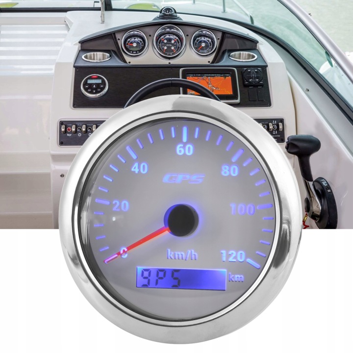 85MM 120KM/H GPS COMPTEUR DE VITESSE MORSKI I LADOWY