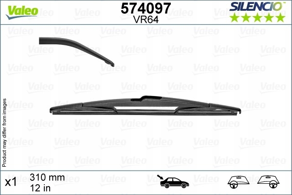 LIMPIAPARABRISAS ESCOBILLAS 310MM SILENCIO HYUNDAI I30, IX35, SANTA FE 3 10.07- PARTE TRASERA 