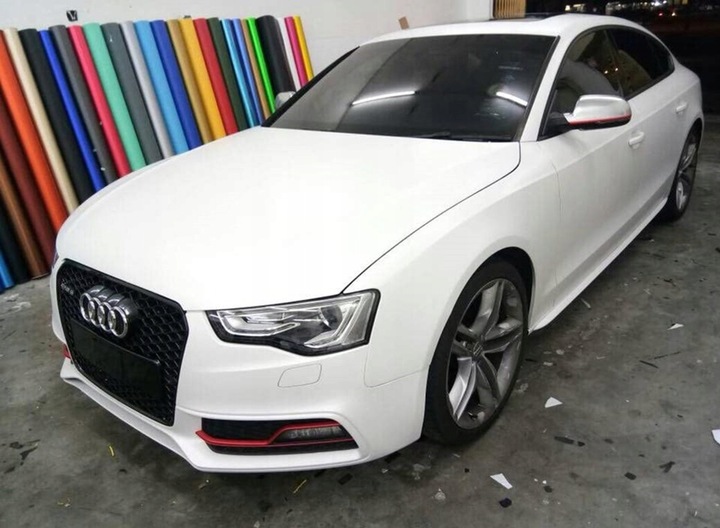 FILM WHITE MATTE OKLEINA WHITE MATTE PILLAR BODY SILLS HOOD ROOF AUTOMOTIVE 