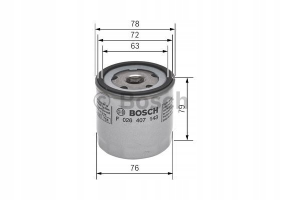 FILTRO ACEITES BOSCH F 026 407 143 