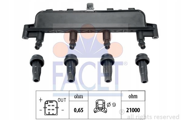 BOBINA DE ENCENDIDO 9.6305/FAC FACET 