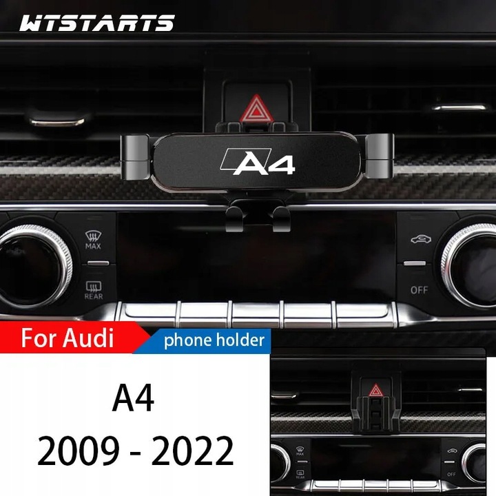 STOJAK PARA DE INSTALAR TELÉFONO AUTO PARA AUDI A4 B8 B9 2009-2022 REGULACIÓN GPS 