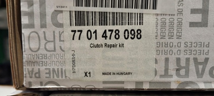 EMBRAYAGE RENAULT NISSAN 2.0 DCI 130-180KM M9R NOUVEAU ORIGINAL 7701478098