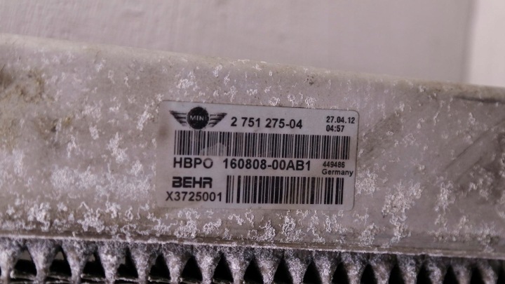 RADIATEUR EAU MINI COUNTRYMAN R60 160808-00AB1
