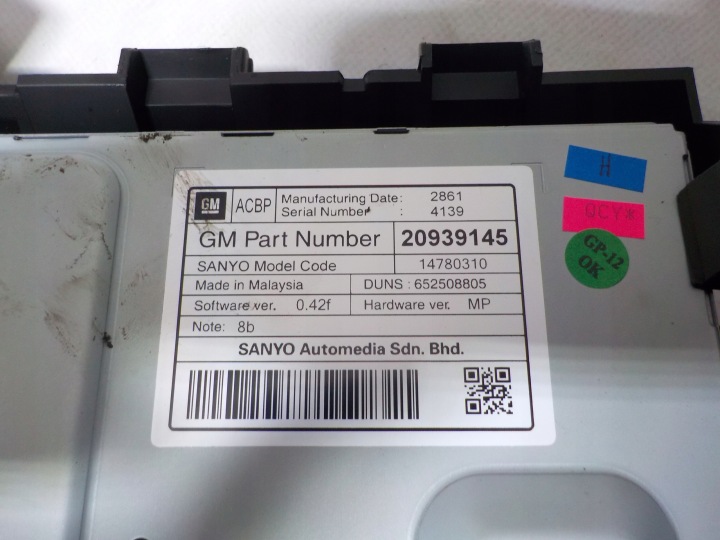 OPEL ASTRA 2012R. 1.7 CDTI RADIO NAVI KIT 13360093 13360105 20939145