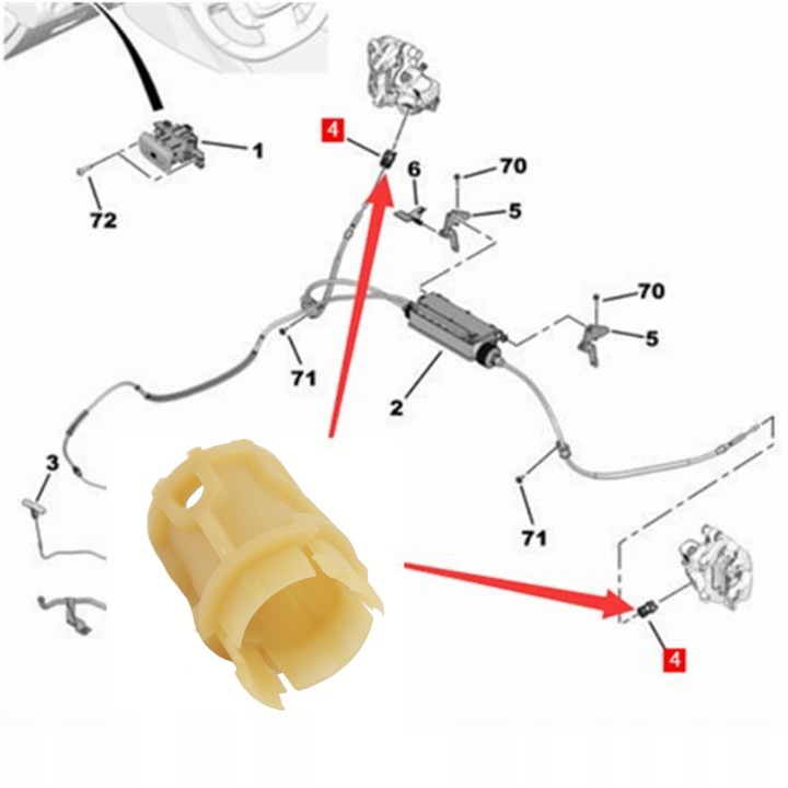 GUIDE CÂBLES FREINS STATIONNEMENT DIRECT FIT