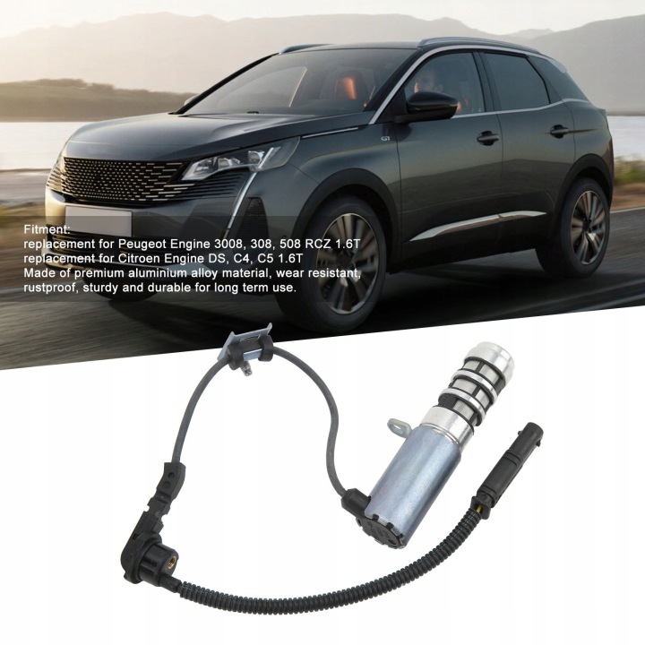 SOUPAPE ÉLECTROVANNE SUBSTITUT POUR MOTEUR PEUGEOT 3008, 308, 508 RCZ 1.6T