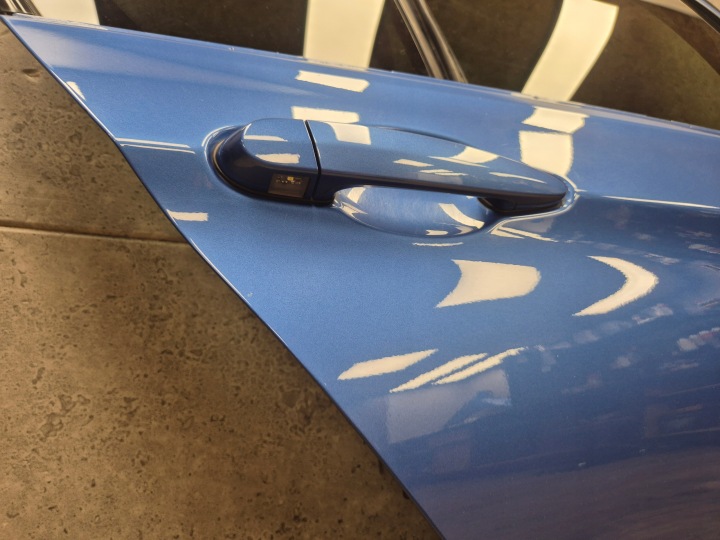 BMW F30 PORTES DROIT ARRIÈRE ARRIÈRE B45 ESTORIL COMPLET VITRE LED ORI PEINTURE