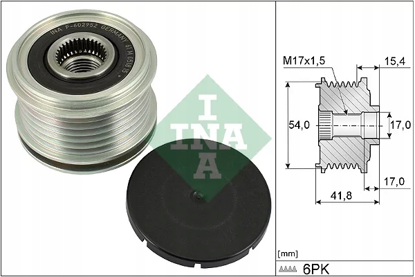 INA 535 0317 10 RUEDA POLEA ALTERNADOR CITROEN 