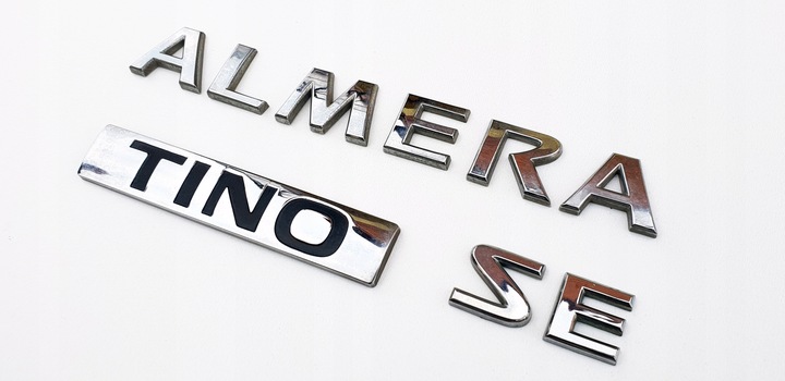 NISSAN ALMERA SE TINO EMBLEMA INSIGNIA - ORIGINAL! 