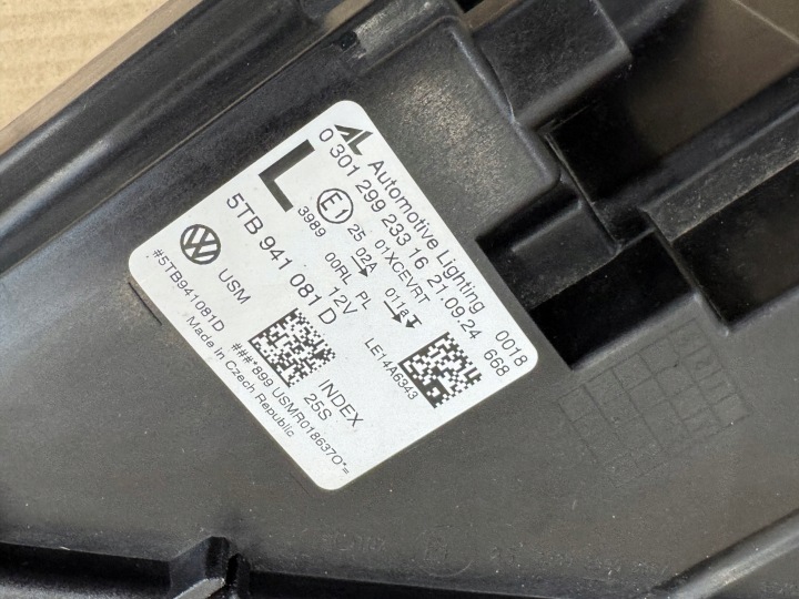 VW TOURAN III 5TB 5T PHARE COMPLET LED GAUCHE 5TB941081D ORIGINE