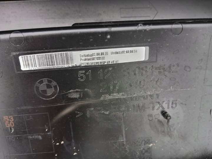 BMW 7 G70 MODULE PARE-CHOCS ARRIÈRE ARRIÈRE ARRIÈRE 8081542