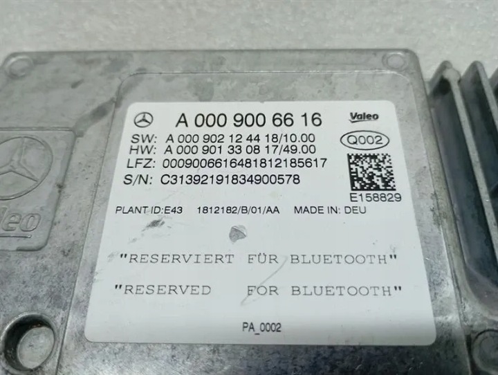 MODULE ÉLECTRONIQUE MERCEDES CLASSE C W205 A0009006616 CAMÉRA ECU PDC
