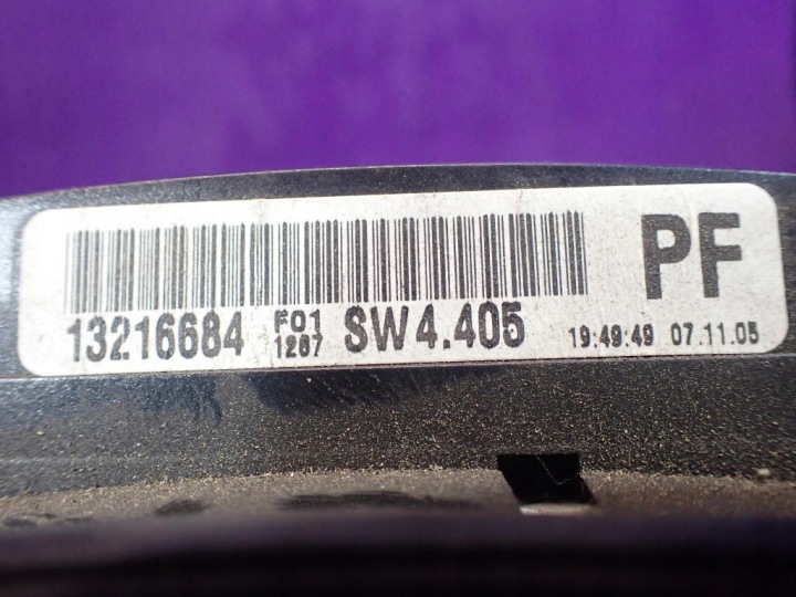 OPEL ASTRA H III 04-07 1.9 COMPTEUR TABLEAU DE BORD 13216684