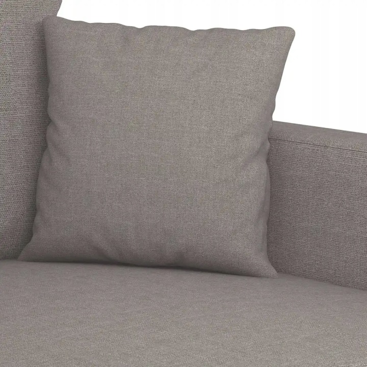 VIDAXL SOFA 2-OSOBOWA, COULEUR TAUPE, 120 CM, TAPICEROWANA TISSU