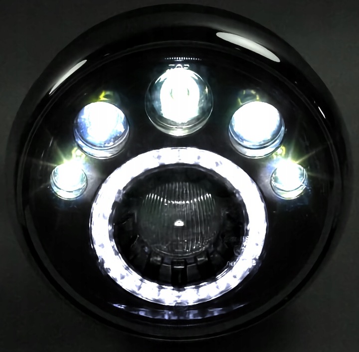 FARO PARA MOTOCICLETA CON DIRECCIÓN DIODO LUMINOSO LED LENTE UNIVERSAL SÚPER CALIDAD ! 