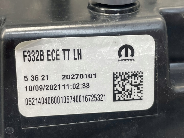 FIAT 500E PHARE GAUCHE ARRIÈRE GAUCHE ARRIÈRE LED 20270101