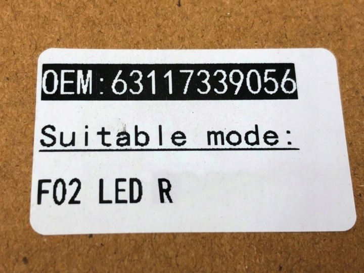 MODULE LED CLIGNOTANT CÔTÉ DROIT AVANT VERS BMW 7 F01 F02 LIFT 2012-2015