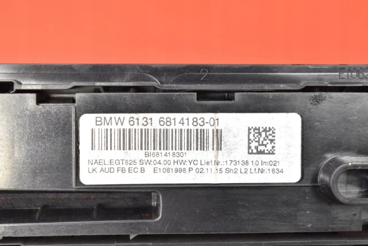 PANNEAU COMMANDE CONDUIT D'AIR CLIMATISATION RADIO 9363543 6814183 BMW 4 F36 13-17