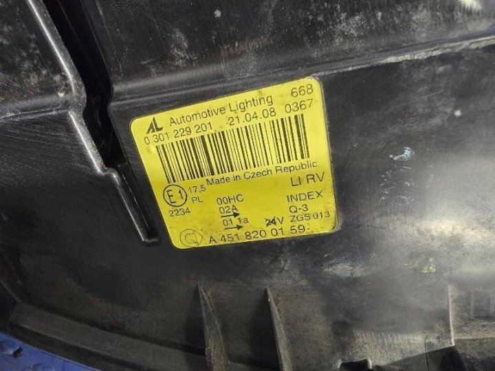SMART FORTWO II 07- A4518200159 PHARE AVANT AVANT GAUCHE