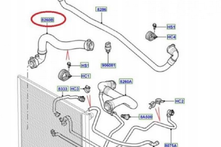 LAND ROVER RANGE ROVER L322 TUYAU RADIATEUR INFÉRIEUR NEUF ORIGINAL PCH001121