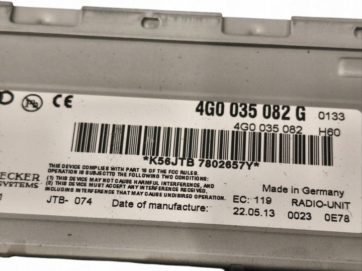 AUDI S5 2009 MODULE CONTRÔLEUR GPS