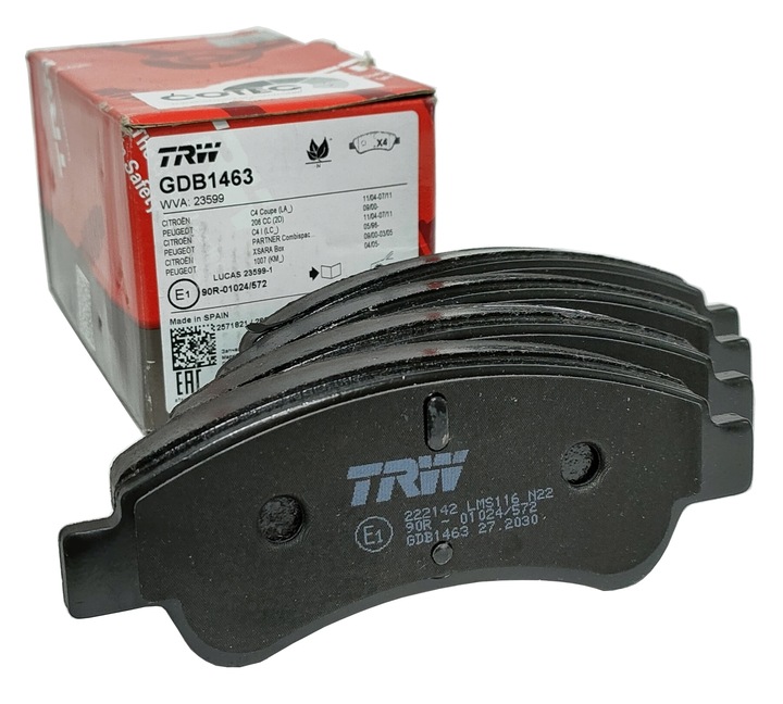 TRW DISCOS ZAPATAS PARTE DELANTERA - CITROEN PEUGEOT 266MM 