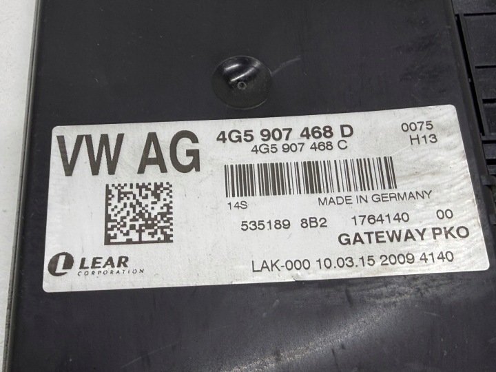 AUDI S7 A7 S6 A6 C7 MODULE CONTRÔLEUR GATEWAY FONCTIONNEL LÉGAL