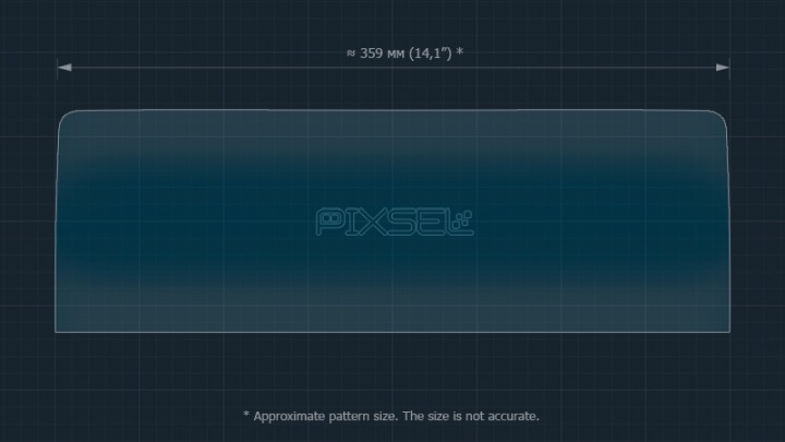 PROTECTEUR VERRE PIXSEL SUR MONITEUR MAZDA CX-80 14.9“ 2024