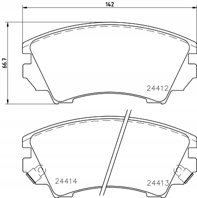 HELLA ZAPATAS DE FRENADO 8DB 355 013-041 