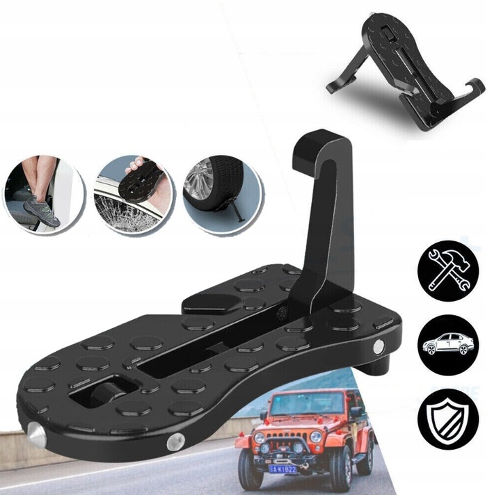 ESCALÓN PEDAL PLATAFORMA PLEGADIZO PARA COCHE DE PUERTA 