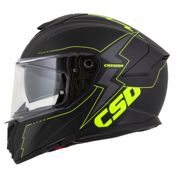 CASSIDA CASCO PARA MOTOCICLETA WLOKNO GT+CZARNA VENTANAS XS 