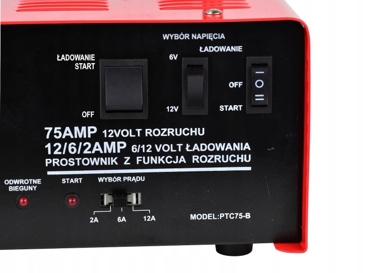CHARGEUR AVEC ROZRUCHEM GEKO 75A 6/12V