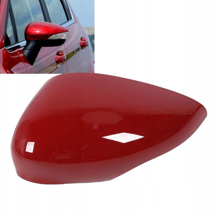 REVÊTEMENTS CARCASSES MIROIRS FORD FIESTA 2008–2017 ROUGE GAUCHE 1594546