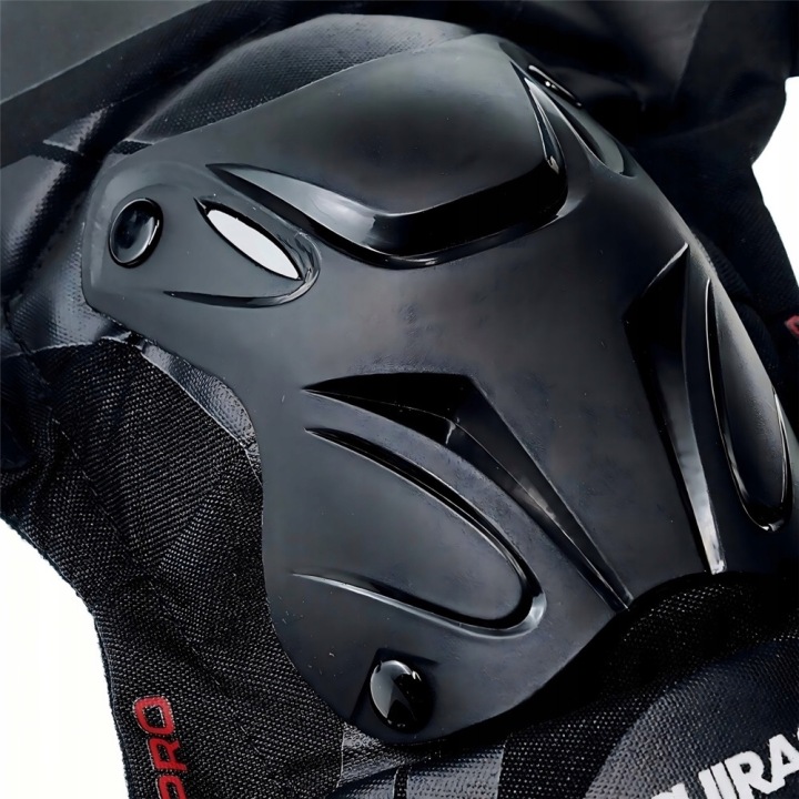 ÉQUIPEMENT MOTOCYCLETTE XXL PROTECTEURS ROTULE NOIR RÉFLÉCHISSANT K01-3