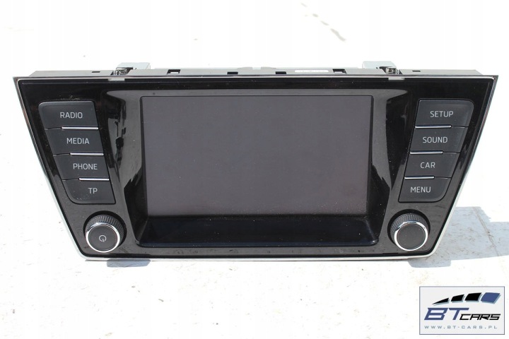 SKODA FABIA 3 RADIO AVEC ÉCRAN LECTEUR DE CARTE 5Q0035820 6V0919604 NJ 2014 AVEC