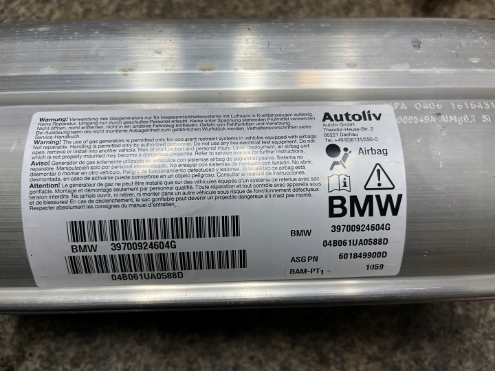 COUSSIN CONDUCTEUR PASSAGER COURROIES AVANT ARRIÈRE TENDEURS MODULE AIRBAG BMW E63