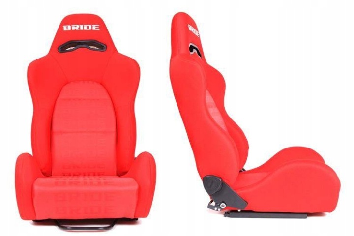 SIÈGE SPORTIF K700 VELOURS BRIDE ROUGE