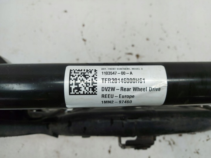 TESLA 3 III CHÂSSIS BERCEAU SUSPENSIONS AVANT TRANSMISSION AVANT 1103547-00-A