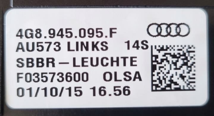 PHARES ARRIÈRE MATRIX DYNAMIC AUDI A7 4G8 USA LIFT