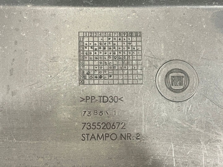 FIAT PANDA III 3 11- CALANDRE GRILLE INFÉRIEURE PARE-CHOCS AVANT AVANT