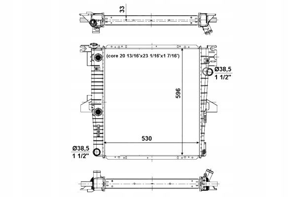 NRF RADUADOR DEL MOTOR DE AGUA FORD EE.UU. EXPLORER 4.0 4.9 03.95-12.01 